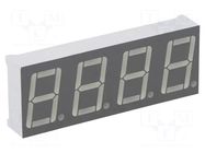 Display: LED; 7-segment; 14mm; 0.56"; No.char: 4; red; 7÷8mcd; anode LUCKYLIGHT