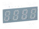 Display: LED; 7-segment; 8mm; 0.31"; No.char: 4; red; 10÷20mcd; anode LUCKYLIGHT