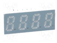 Display: LED; 7-segment; 8mm; 0.31"; No.char: 4; red; 10÷20mcd; anode LUCKYLIGHT