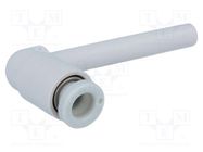 Push-in fitting; angled 90°; -1÷10bar; polypropylene; 71mm SMC