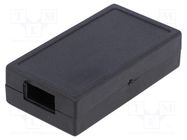 Enclosure: multipurpose; X: 34.5mm; Y: 62mm; Z: 16mm; ABS; black MASZCZYK