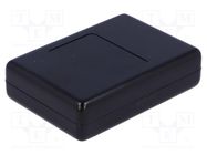 Enclosure: multipurpose; X: 60mm; Y: 84mm; Z: 22mm; ABS; black MASZCZYK