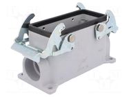 Enclosure for connectors: HDC; size 77.27; with double latch ILME