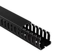 OPEN SLOT DUCT, NORYL, BLK, 37.5X25MM