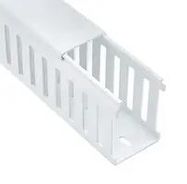 CLOSED SLOT DUCT, PC/ABS, GRY, 75X25MM