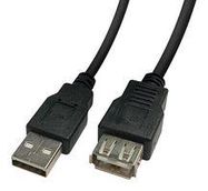 USB CABLE, 2.0 TYPE A PLUG-RCPT, 500MM