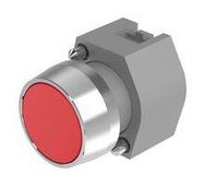 PB SWITCH, 22.5MM, ROUND, RED, PANEL