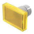 LENS, PLASTIC, RECTANGULAR, YELLOW