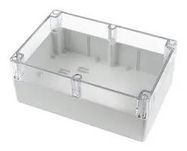 ENCLOSURE, SMALL, PC, GREY/CLEAR