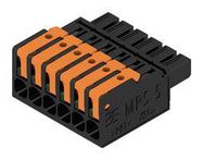 TERMINAL BLOCK, PLUGGABLE, 6POS, 14AWG