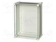 Enclosure: multipurpose; X: 278mm; Y: 378mm; Z: 180mm; SOLID; grey FIBOX