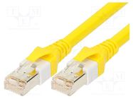 Patch cord; S/FTP; 6; stranded; Cu; LSZH,PUR; yellow; 9m; 26AWG HARTING