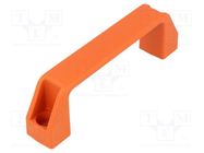 Holder; technopolymer PA; orange; H: 46mm; L: 160mm; W: 27mm; handle 