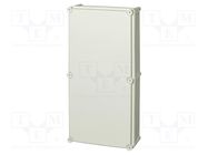 Enclosure: multipurpose; X: 278mm; Y: 558mm; Z: 130mm; SOLID; grey FIBOX