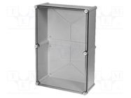 Enclosure: multipurpose; X: 378mm; Y: 558mm; Z: 180mm; SOLID; grey FIBOX