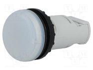 Control lamp; 22mm; -25÷70°C; Ø22.5mm; IP67; white; Kind: flat EATON ELECTRIC