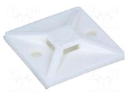 Holder; self-adhesive; polyamide; UL94V-2; natural; FH: 4mm; L: 28mm HELLERMANNTYTON