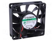Fan: DC; axial; 12VDC; 70x70x20mm; 49m3/h; 33dBA; Vapo; 3.55mmH2O SUNON