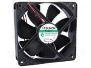 Fan: DC; axial; 24VDC; 120x120x38mm; 234.4m3/h; 48dBA; Vapo; 24AWG SUNON