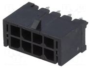 Connector: wire-board; socket; male; PIN: 8; MF30; straight; THT AMPHENOL COMMUNICATIONS SOLUTIONS