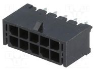 Socket; wire-board; male; MF30; 3mm; PIN: 10; THT; PCB snap; 5A; 10mΩ Amphenol Communications Solutions