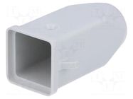 Enclosure: for HDC connectors; CK; size 21.21; plastic; M20; grey ILME