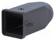 Enclosure: for HDC connectors; CK; size 21.21; plastic; M20; black ILME