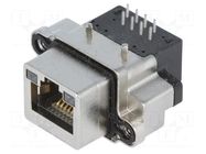 Connector: RJ45; socket; IP68; for panel mounting; THT; angled 90° AMPHENOL COMMUNICATIONS SOLUTIONS