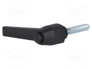 Lever; adjustable; Thread len: 30mm; Lever length: 50mm ELESA+GANTER
