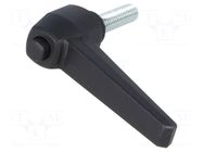Lever; adjustable; Thread len: 30mm; Lever length: 73mm ELESA+GANTER