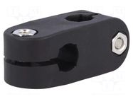 Mounting coupler; cross; polyamide; D: 10mm; S: 8mm ELESA+GANTER