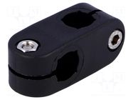 Mounting coupler; cross; polyamide; D: 12mm; S: 10mm ELESA+GANTER