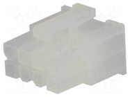 Connector: wire-wire/PCB; plug; female; PIN: 8; Mini-Fit Jr; 600V MOLEX