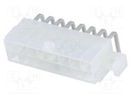 Socket; wire-board; male; Mini-Fit Jr; 4.2mm; PIN: 16; THT; holders MOLEX