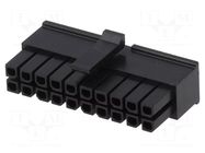 Connector: wire-board; plug; female; Micro-Fit 3.0; 3mm; PIN: 20 MOLEX