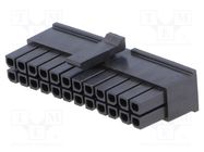 Connector: wire-board; plug; female; Micro-Fit 3.0; 3mm; PIN: 24 MOLEX