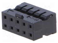 Connector: wire-wire/PCB; plug; female; PIN: 10; Milli-Grid MOLEX