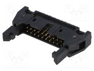 Connector: IDC; socket; male; PIN: 20; straight; with long latch 