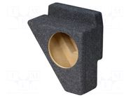 Car loudspeaker enclosure; MDF; grey melange; 200mm; VW; 8l BASSER