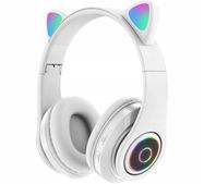 Extralink Kids Headphones Pro White | Wired headphones | Cat Ears, EXTRALINK