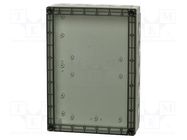 Enclosure: multipurpose; X: 180mm; Y: 255mm; Z: 63mm; MNX; grey; IK08 FIBOX