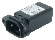 POWER CONN, IEC C18 INLET, 6A, QC