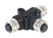 SENSOR SPLITTER, 12P M12 RCPT-2XM12 RCPT