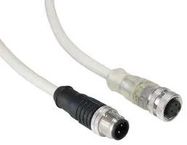 SENSOR CORD, 4P M12 RCPT-M12 PLUG, 11.8"