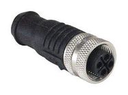 SENSOR CORD, 4P M12 RCPT-FREE END, 3.3FT