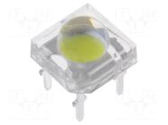 LED Super Flux; green; 7.62x7.62mm; 4200÷5800mcd; 90°; 30mA OPTOSUPPLY