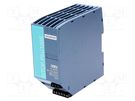Power supply: switched-mode; for DIN rail; 144W; 24VDC; 5A; IP20 SIEMENS