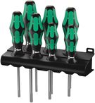 367/7 TORX® HF Kraftform Plus Screwdriver set with holding function and rack, 1 x TX 8x60; 1 x TX 10x80; 1 x TX 15x80; 1 x TX 20x100; 1 x TX 25x100; 1 x TX 27x115; 1 x TX 30x115, Wera