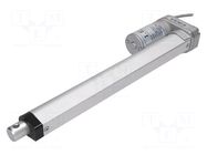 Motor: linear actuator; 12VDC; 10A; 20: 1; Ioper: 500mA; 254mm; IP65 POLOLU