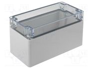 Enclosure: multipurpose; X: 80mm; Y: 160mm; Z: 95mm; EURONORD; grey 